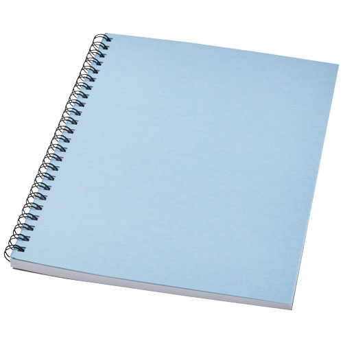 Carnet de notes promotionnel A5 spirales Desk-Mate® Bleu clair